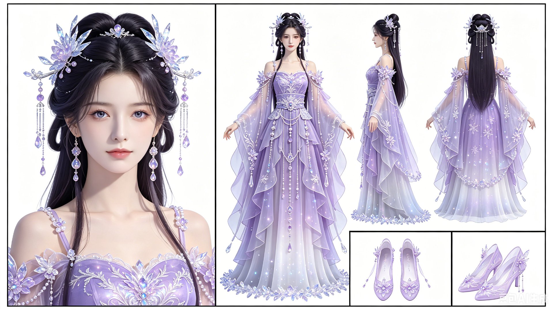 紫仙女 · 古风三视图